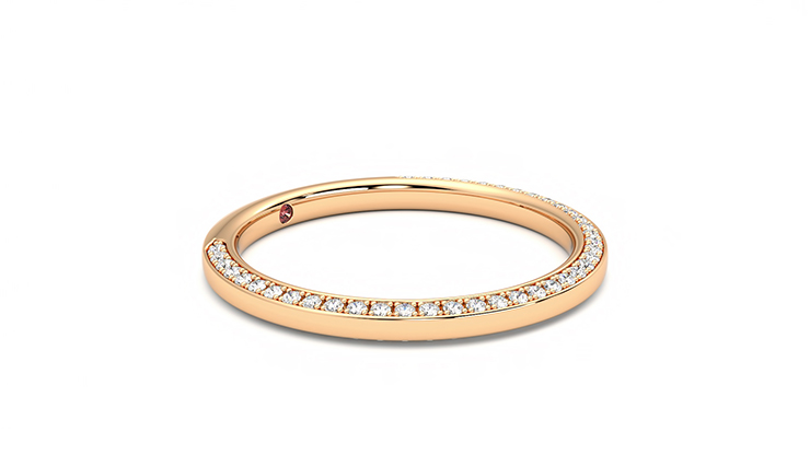 Taylor & Hart Clover Wedding Ring 360 degree image 6