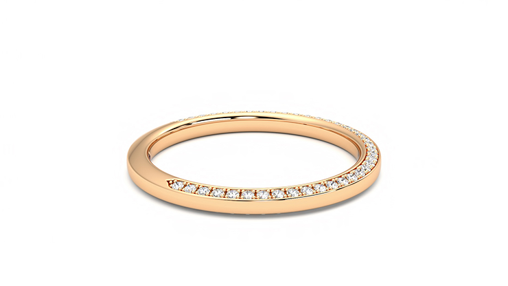 Taylor & Hart Clover Wedding Ring 360 degree image 9