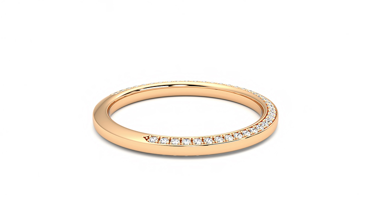 Taylor & Hart Clover Wedding Ring 360 degree image 10