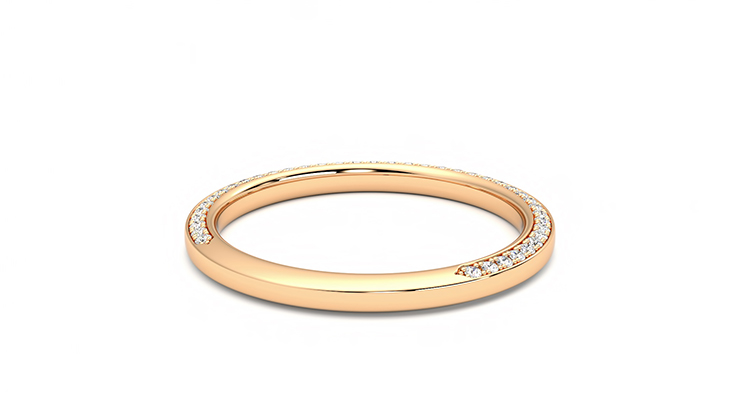 Taylor & Hart Clover Wedding Ring 360 degree image 13