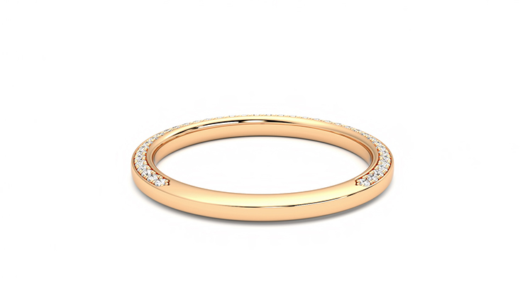 Taylor & Hart Clover Wedding Ring 360 degree image 14