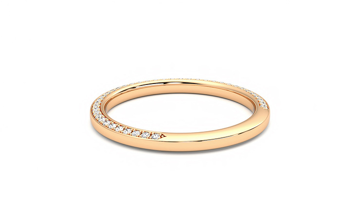 Taylor & Hart Clover Wedding Ring 360 degree image 16