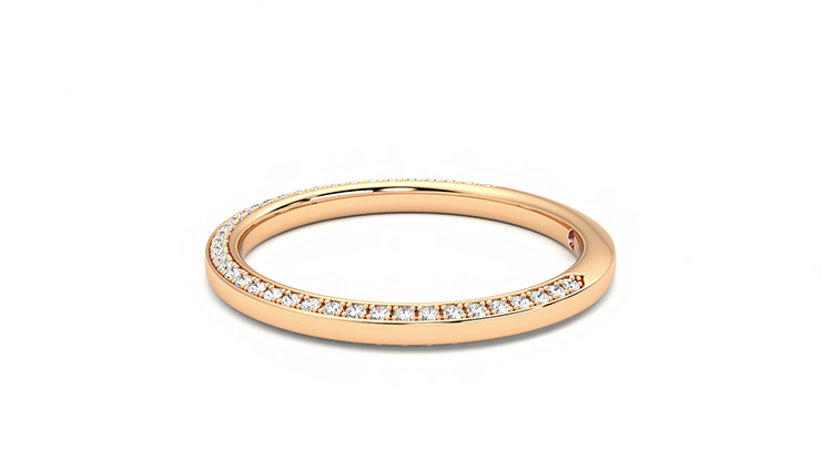 Taylor & Hart Clover Wedding Ring 360 degree image 20