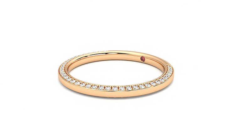Taylor & Hart Clover Wedding Ring 360 degree image 23