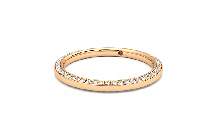 Taylor & Hart Clover Wedding Ring 360 degree image 25