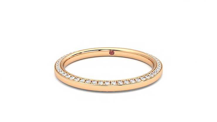 Taylor & Hart Clover Wedding Ring 360 degree image 27