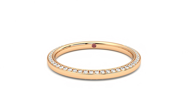 Taylor & Hart Clover Wedding Ring 360 degree image 29