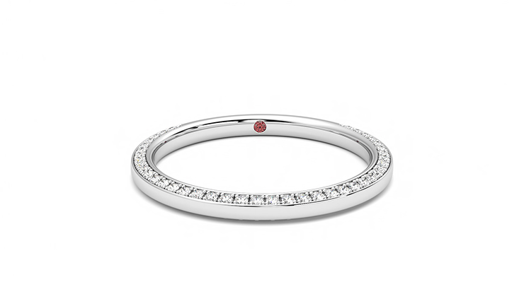 Taylor & Hart Clover Wedding Ring 360 degree image 0