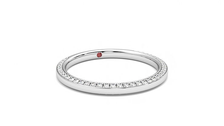 Taylor & Hart Clover Wedding Ring 360 degree image 3
