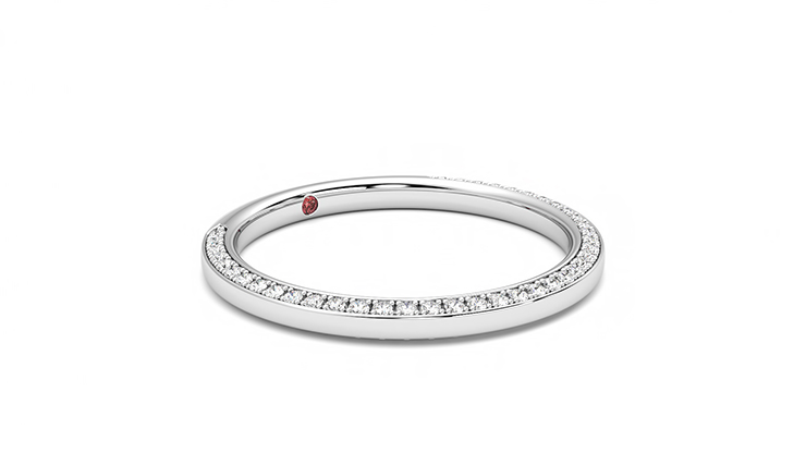 Taylor & Hart Clover Wedding Ring 360 degree image 5