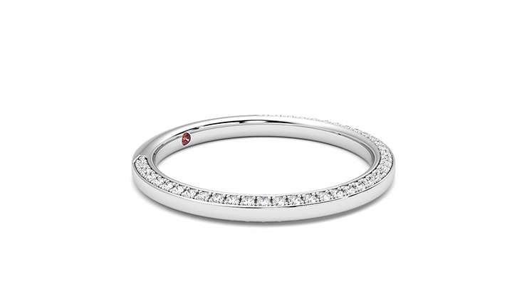Taylor & Hart Clover Wedding Ring 360 degree image 6