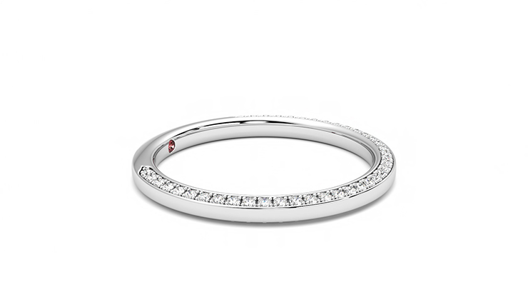 Taylor & Hart Clover Wedding Ring 360 degree image 7