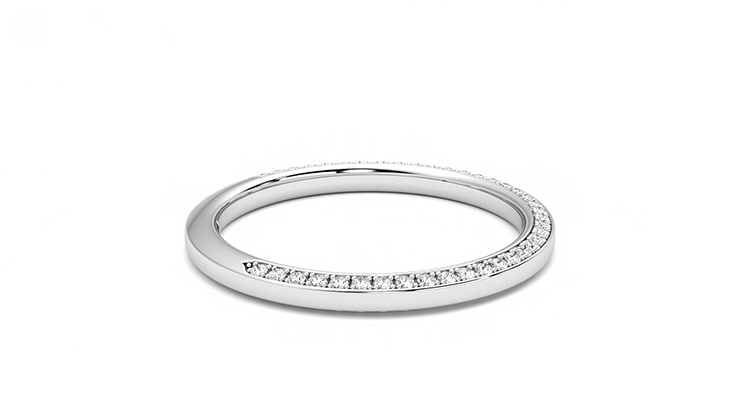 Taylor & Hart Clover Wedding Ring 360 degree image 9