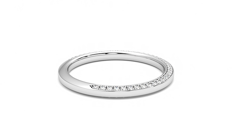 Taylor & Hart Clover Wedding Ring 360 degree image 10