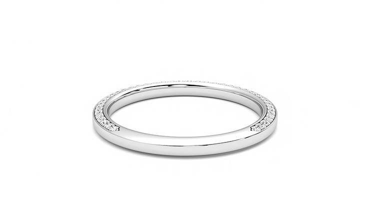 Taylor & Hart Clover Wedding Ring 360 degree image 14