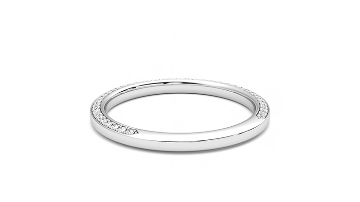 Taylor & Hart Clover Wedding Ring 360 degree image 15