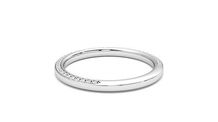 Taylor & Hart Clover Wedding Ring 360 degree image 16