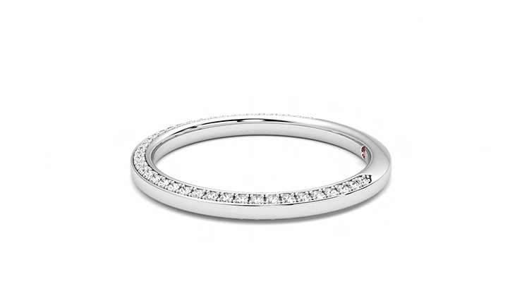 Taylor & Hart Clover Wedding Ring 360 degree image 20