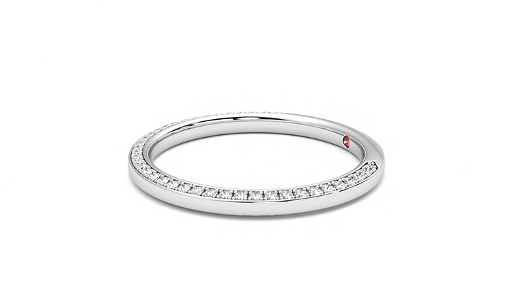 Taylor & Hart Clover Wedding Ring 360 degree image 21