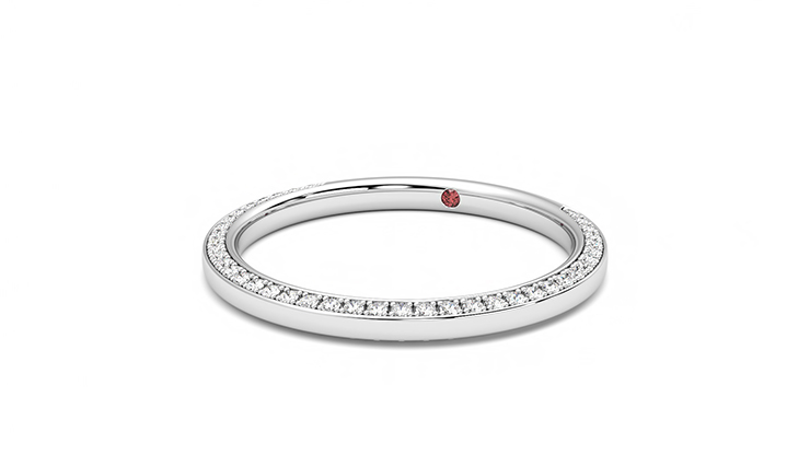 Taylor & Hart Clover Wedding Ring 360 degree image 25