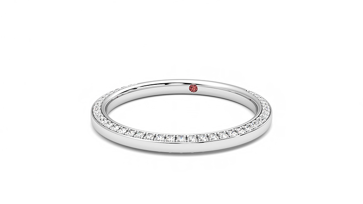 Taylor & Hart Clover Wedding Ring 360 degree image 26
