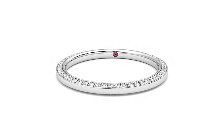 Taylor & Hart Clover Wedding Ring 360 degree image 27