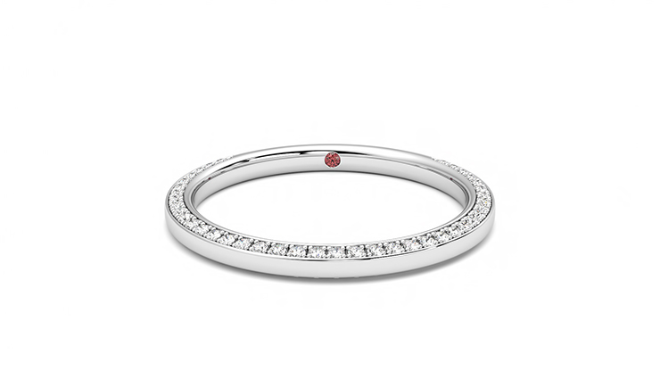 Taylor & Hart Clover Wedding Ring 360 degree image 28