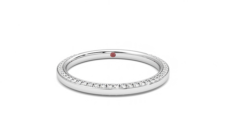 Taylor & Hart Clover Wedding Ring 360 degree image 29