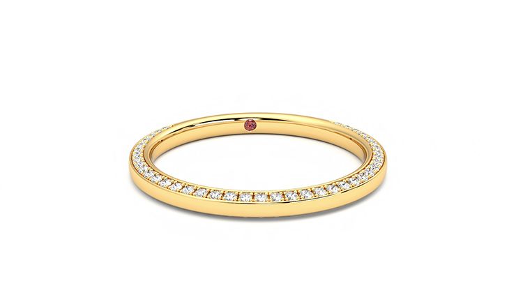 Taylor & Hart Clover Wedding Ring 360 degree image 1