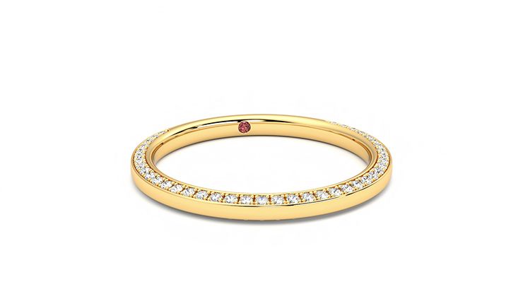 Taylor & Hart Clover Wedding Ring 360 degree image 2
