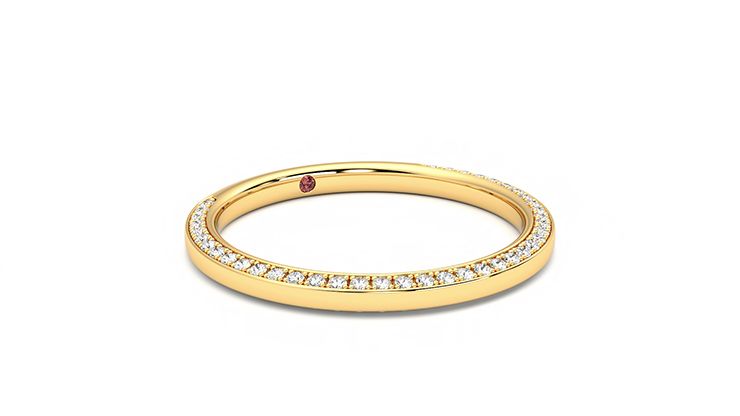 Taylor & Hart Clover Wedding Ring 360 degree image 4