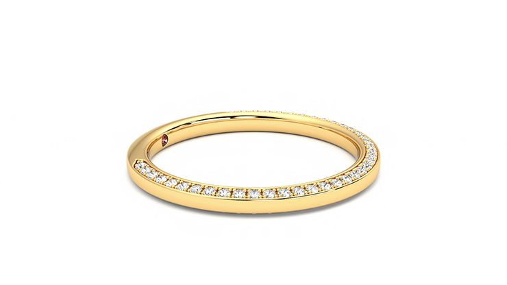 Taylor & Hart Clover Wedding Ring 360 degree image 7
