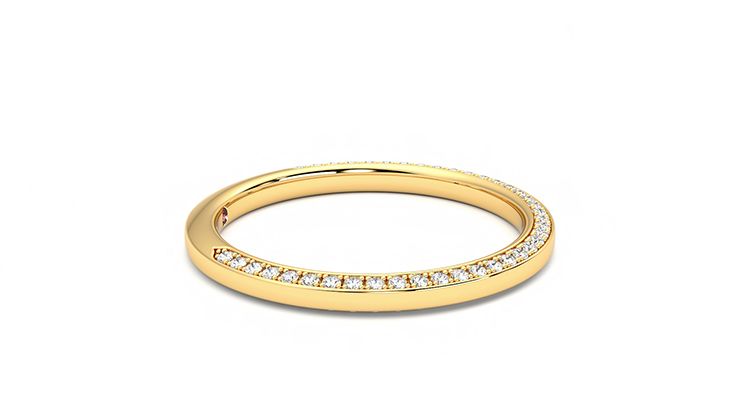 Taylor & Hart Clover Wedding Ring 360 degree image 8