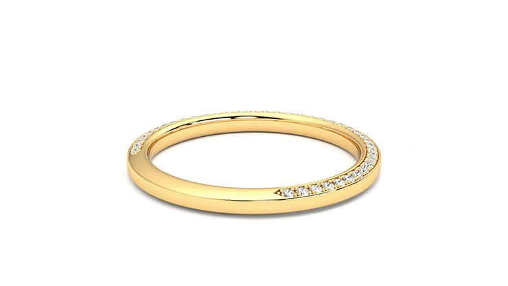 Taylor & Hart Clover Wedding Ring 360 degree image 12