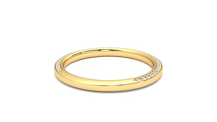 Taylor & Hart Clover Wedding Ring 360 degree image 13