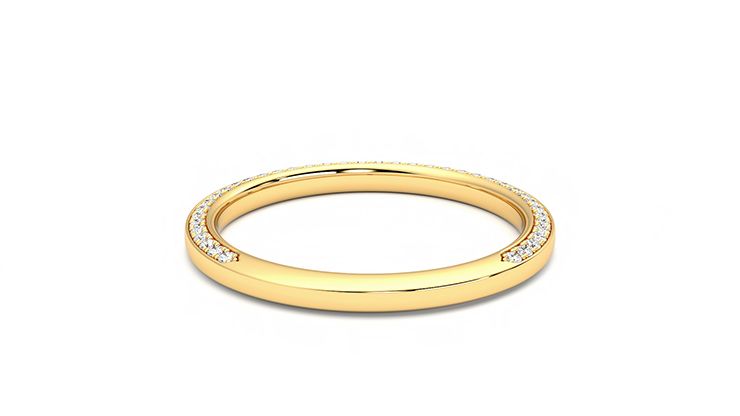 Taylor & Hart Clover Wedding Ring 360 degree image 14