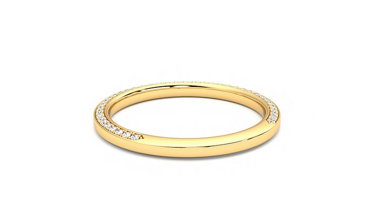 Taylor & Hart Clover Wedding Ring 360 degree image 15