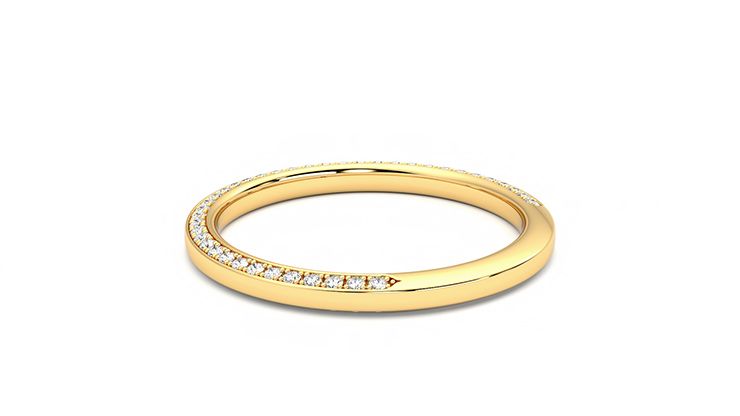 Taylor & Hart Clover Wedding Ring 360 degree image 17