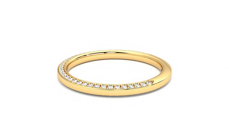 Taylor & Hart Clover Wedding Ring 360 degree image 19