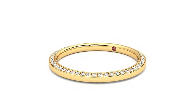 Taylor & Hart Clover Wedding Ring 360 degree image 24