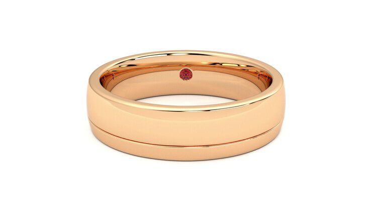 Taylor & Hart Crestone Wedding Ring 360 degree image 0