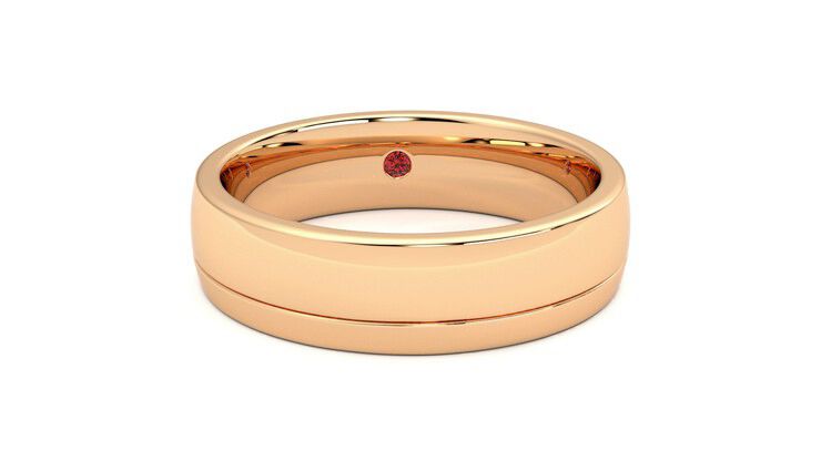Taylor & Hart Crestone Wedding Ring 360 degree image 2