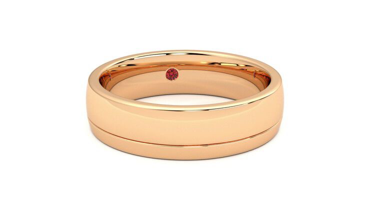 Taylor & Hart Crestone Wedding Ring 360 degree image 3