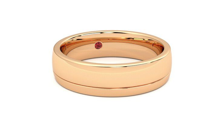 Taylor & Hart Crestone Wedding Ring 360 degree image 4