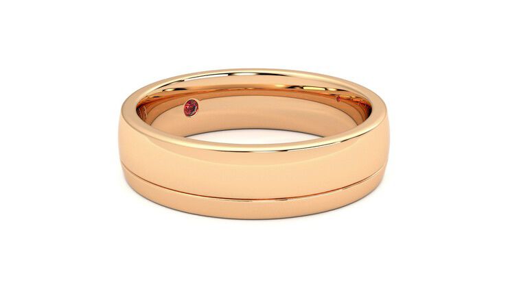 Taylor & Hart Crestone Wedding Ring 360 degree image 6