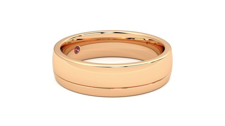 Taylor & Hart Crestone Wedding Ring 360 degree image 7