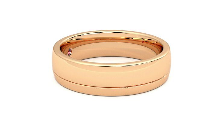 Taylor & Hart Crestone Wedding Ring 360 degree image 8