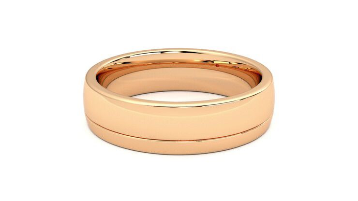 Taylor & Hart Crestone Wedding Ring 360 degree image 10