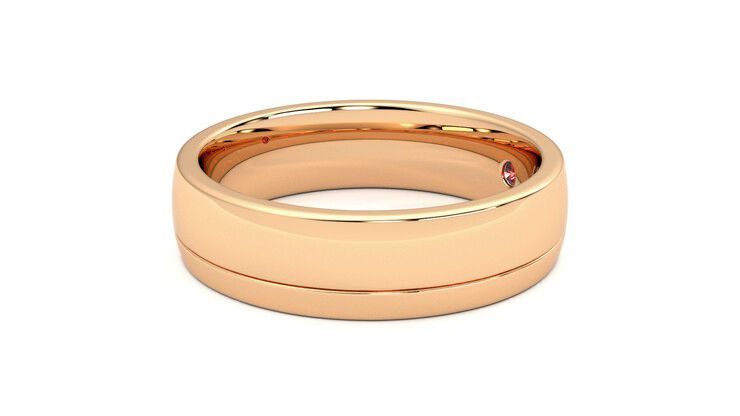 Taylor & Hart Crestone Wedding Ring 360 degree image 22