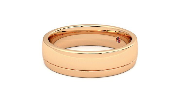 Taylor & Hart Crestone Wedding Ring 360 degree image 23